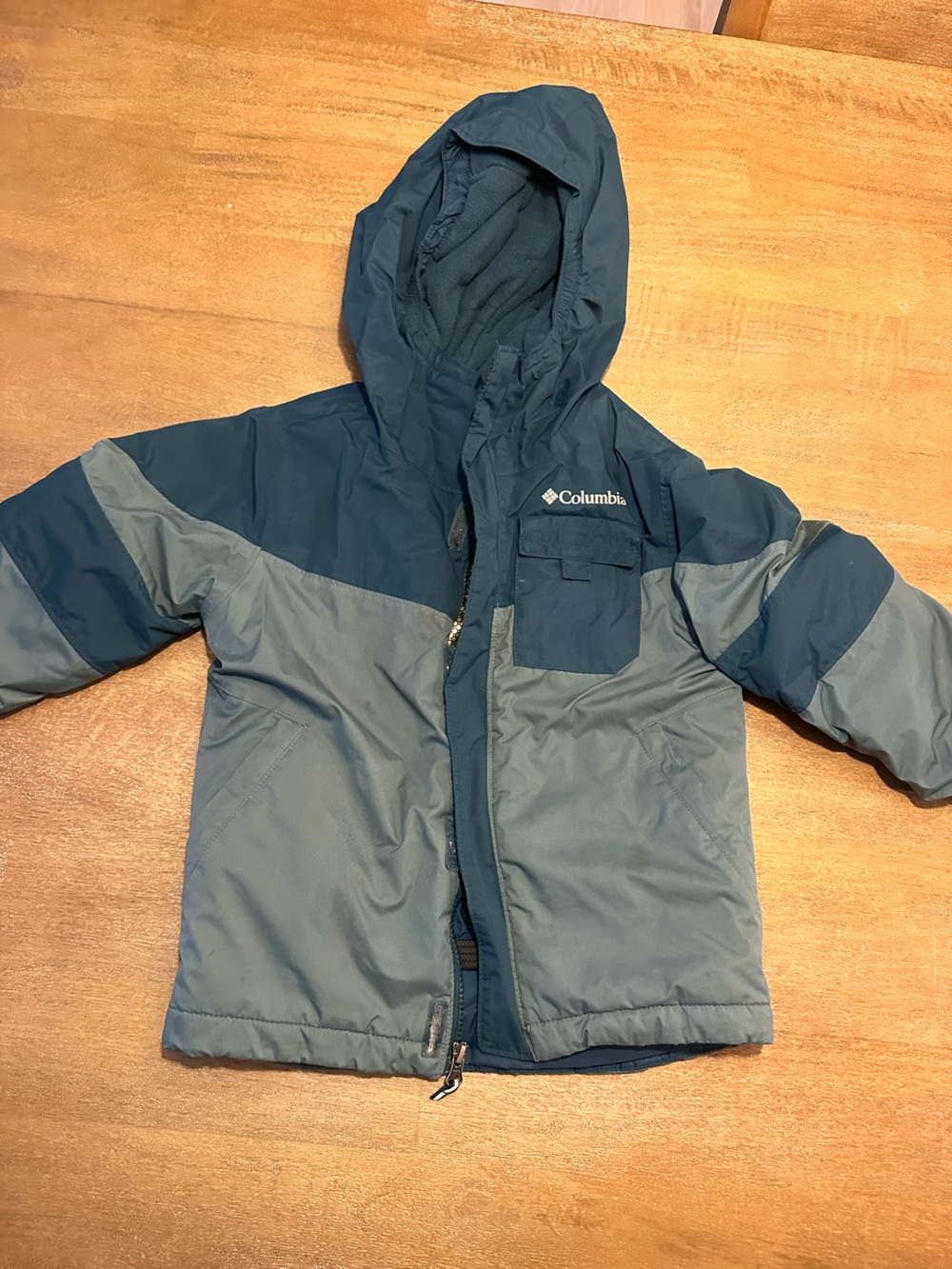 Columbia Kids Two-Tone Hooded Puffer Jacket